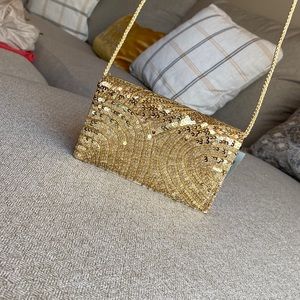 Gold Evening Clutch/ Handbag